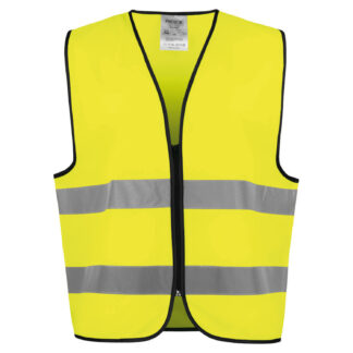 Väst 6709 HV KL 2 Gul/Svart stl One Size